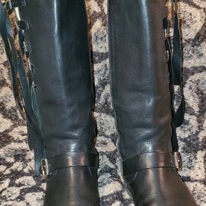Frye Veronica tall strap motorcycle riding boots. Excellent, used condition!